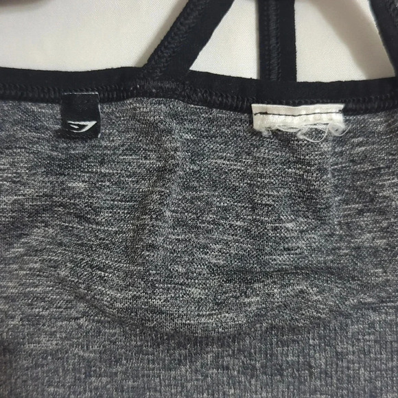 Gymshark Adapt Mark Seamless Sports Bra, Color Gray/Black Size M - Picture 11 of 14